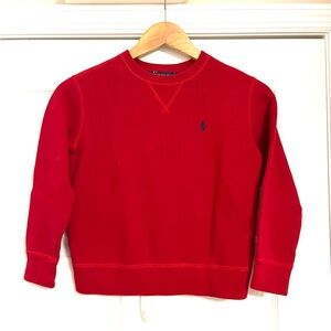Polo Ralph Lauren Red Crewneck Boys Sweater